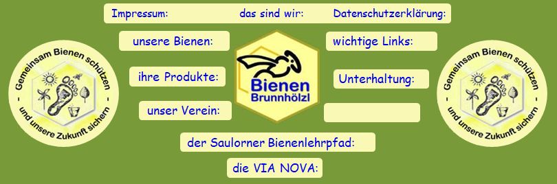 Grafischer Kopfbereich der Imkerei BrunnhÃ¶lzl